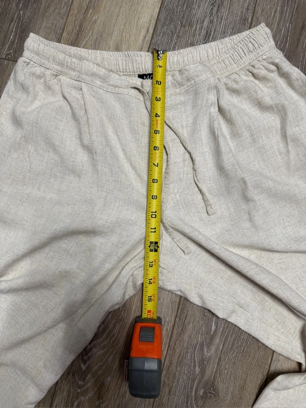 BoohooMan Relaxed Wide-Leg Drawstring   Linen Pants